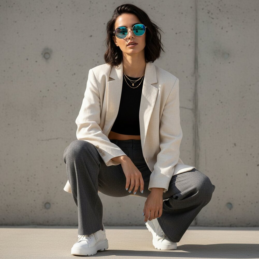 NEW Halo Luxe Aviator Sunglasses Trendy Designer Style - Blue